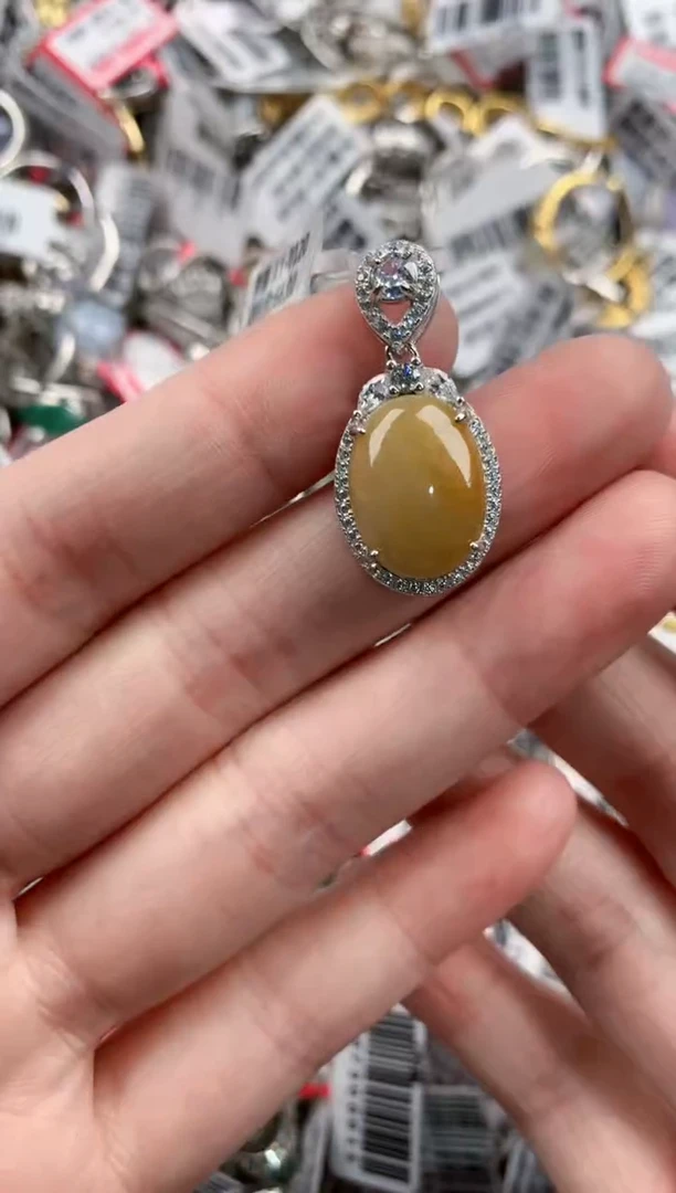 银S925镶嵌戒指翡翠888    3