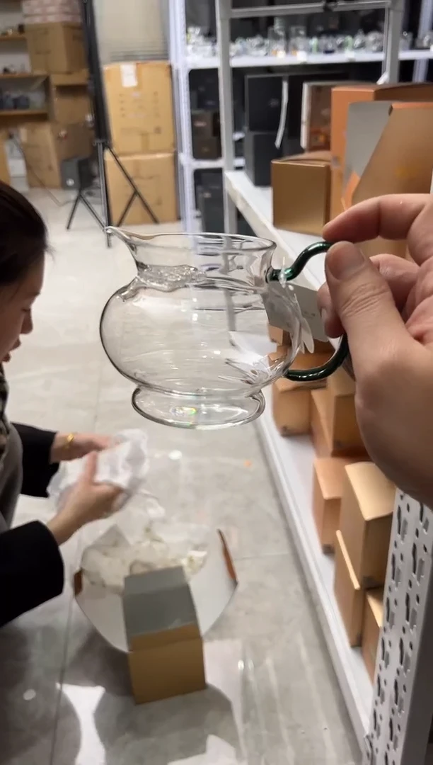 【闪购商品】茶盏@@禾器晶彩熠然煮茶器 墨绿色