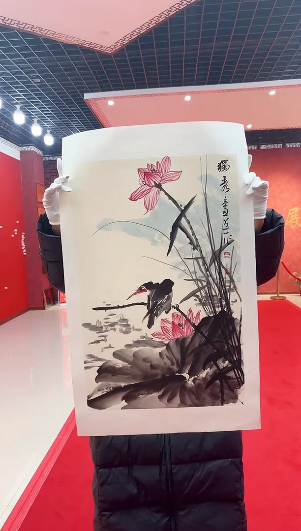 【闪购商品】国画国画道一老师亲笔绘画作品D3