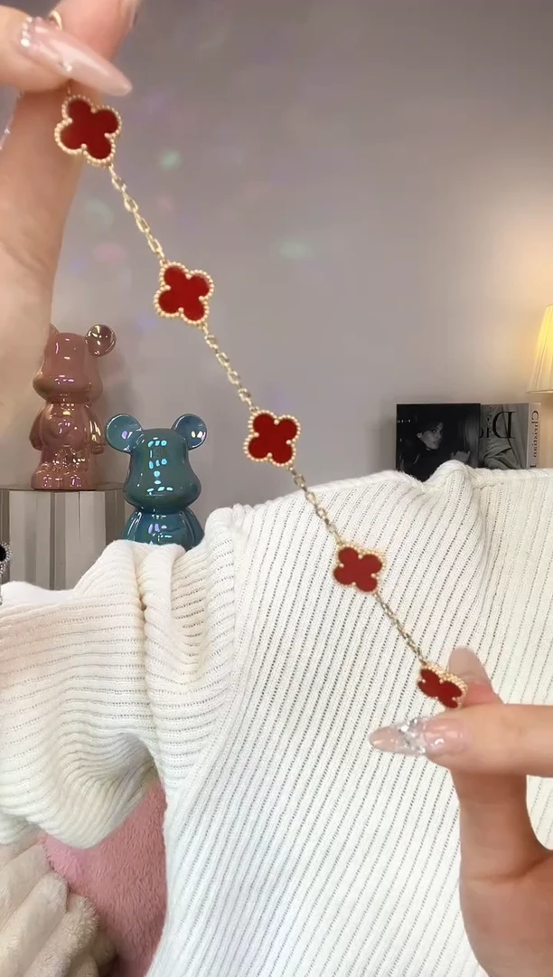 【闪购商品】玛瑙/玉髓手链18K金镶嵌18K黄手链