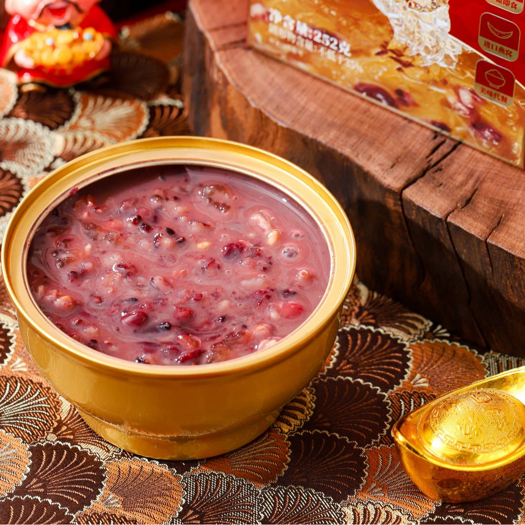 陈鱼洛燕即食燕窝粥椰奶燕麦早餐速食快方便粥送礼礼盒黑米燕窝粥