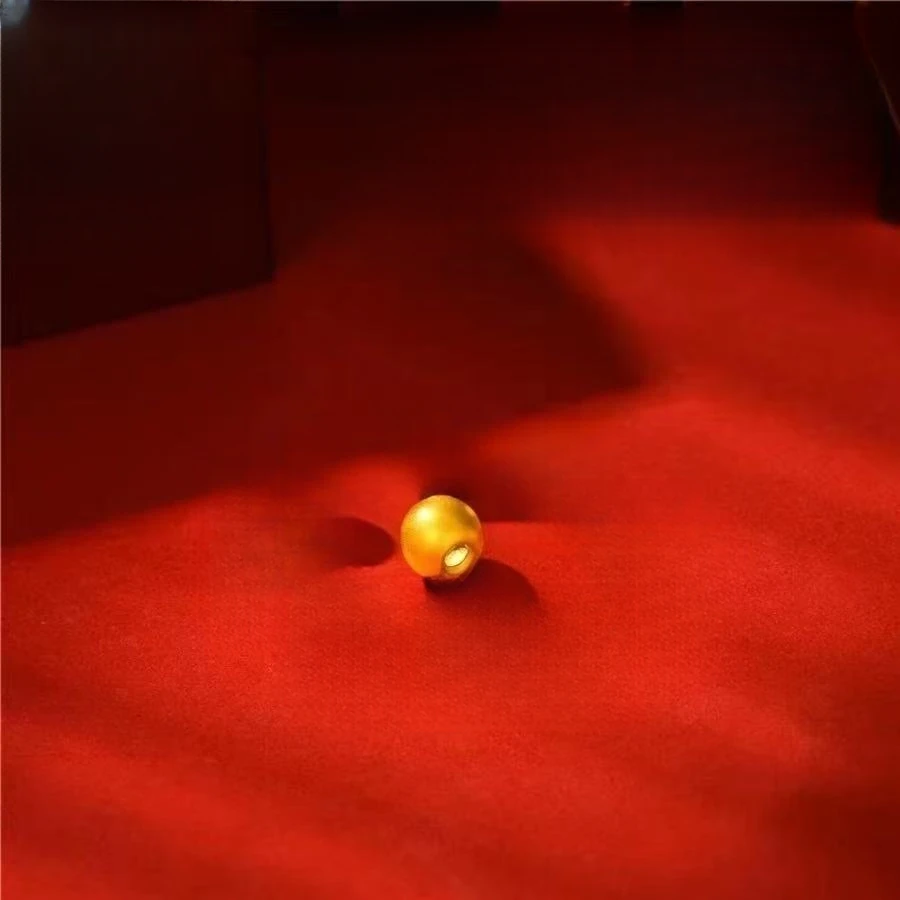 【高克重加硬】足金卡4mm金珠WH1213