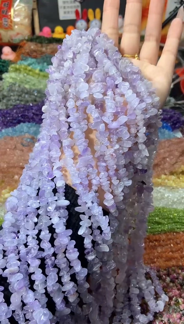 水晶珠宝半成品未镶嵌薰衣草