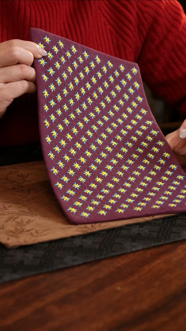 【闪购商品】织绣米字长小号杯垫B款