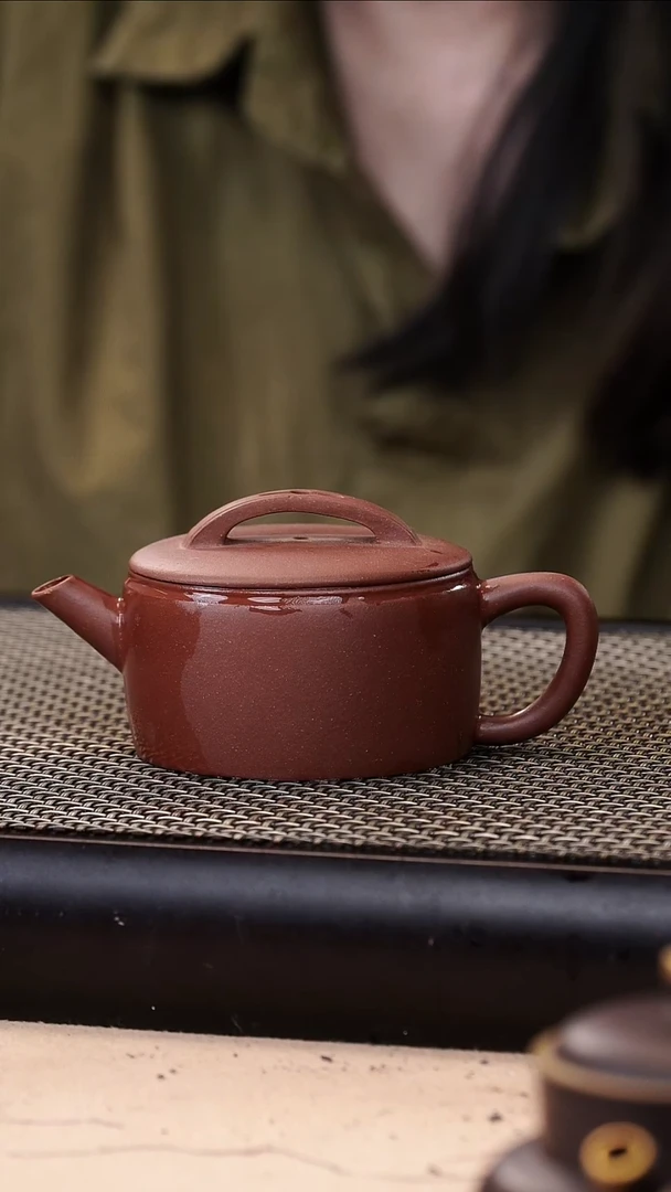 茶壶紫砂底漕清超精工平底汉瓦150cc