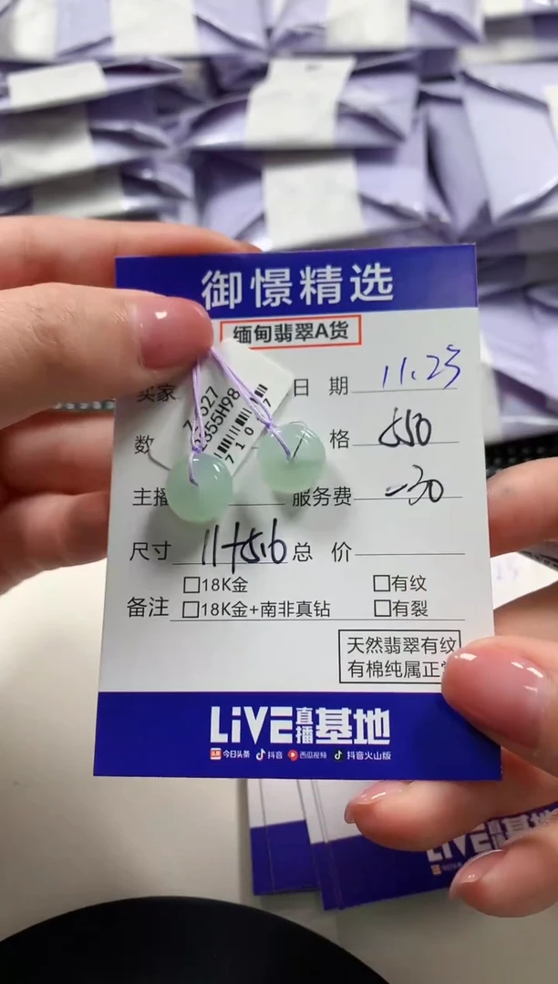 未镶嵌翡翠耳饰15