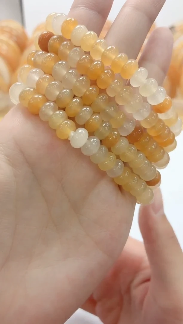 石英质玉手镯未镶嵌16/黄算盘串