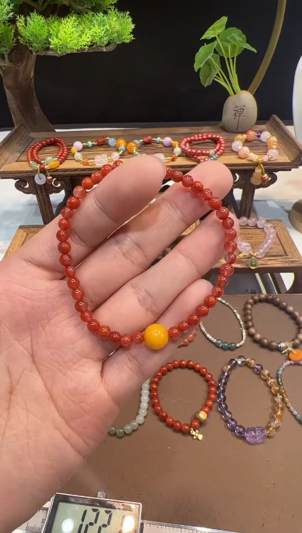 【闪购商品】南红玛瑙手链未镶嵌@@手饰