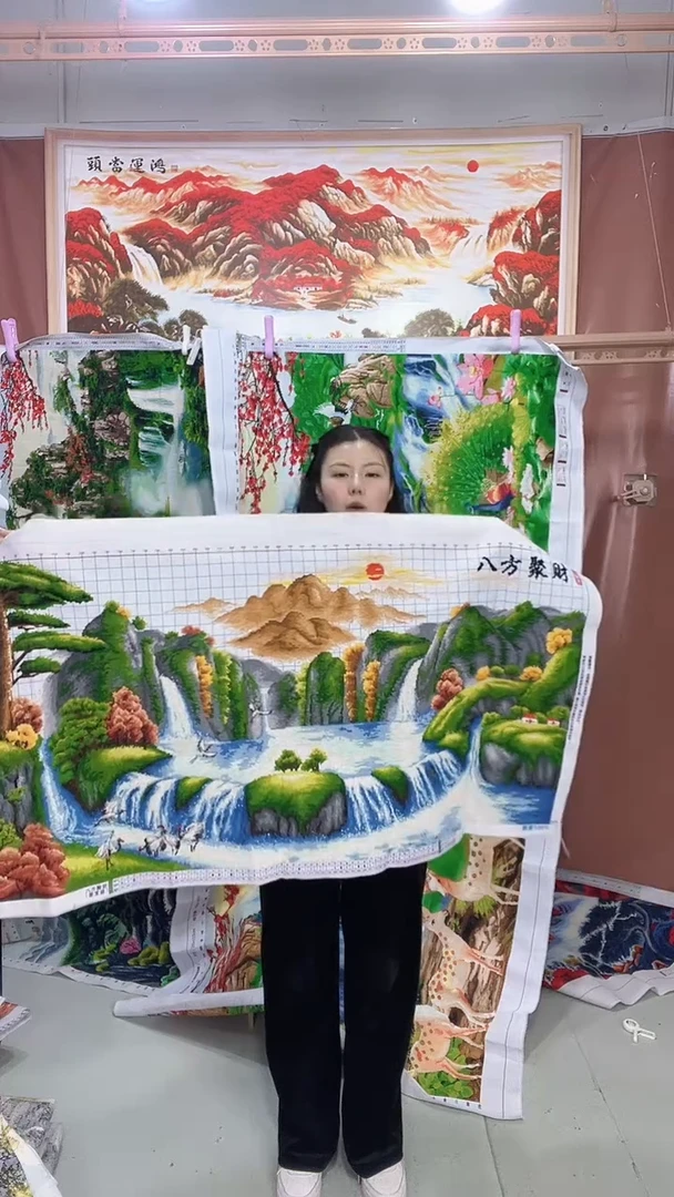 棉   八方聚财  1.4米中格