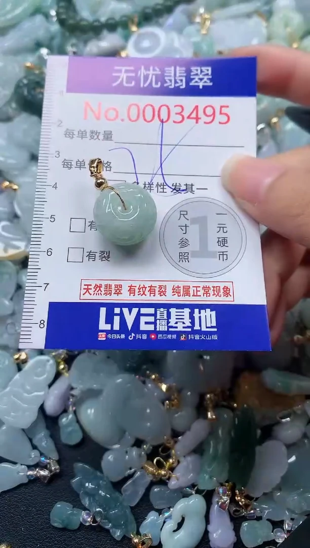 颈饰未镶嵌翡翠3495