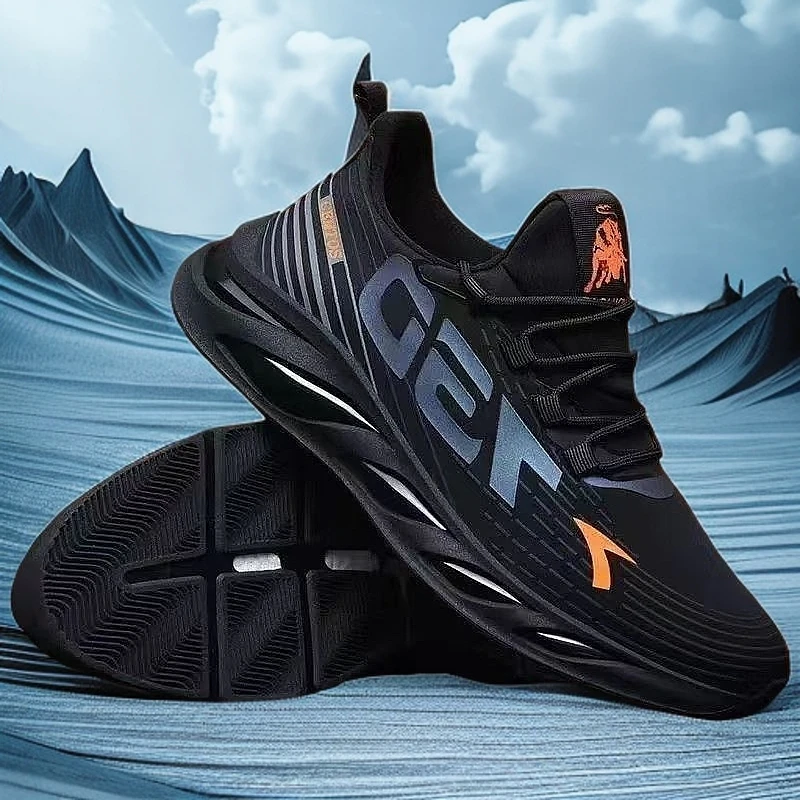 2025春秋新款经典百搭防臭男士轻便软底跑步运动耐磨舒适休闲鞋