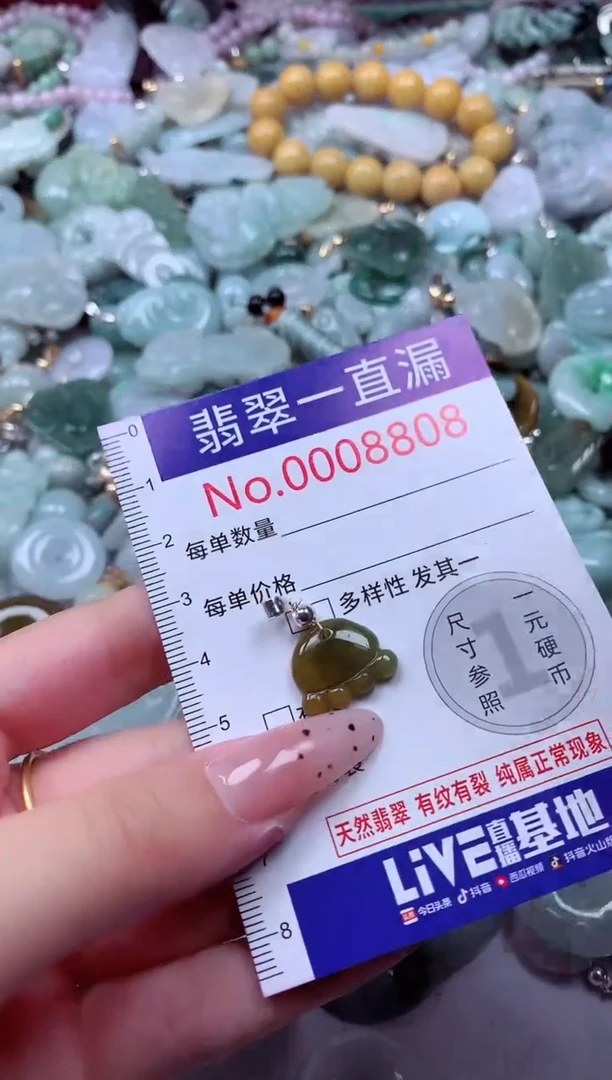 翡翠未镶嵌吊坠(不含链)8808