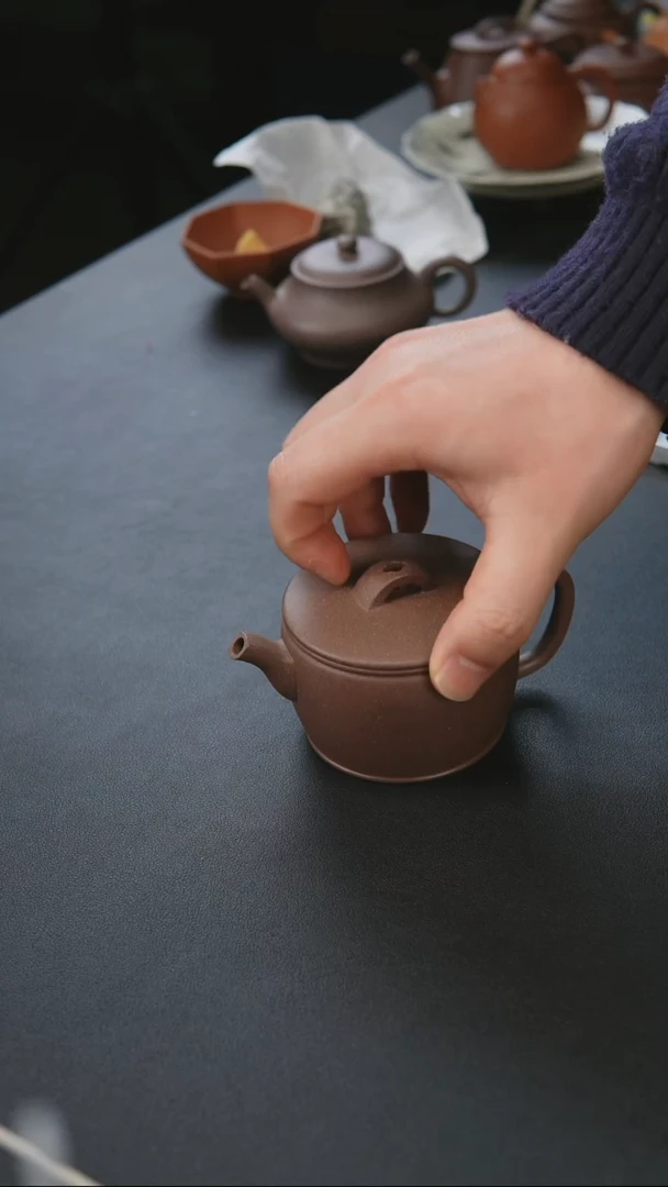 【闪购商品】紫砂茶壶紫砂壶紫缎汉瓦180cc