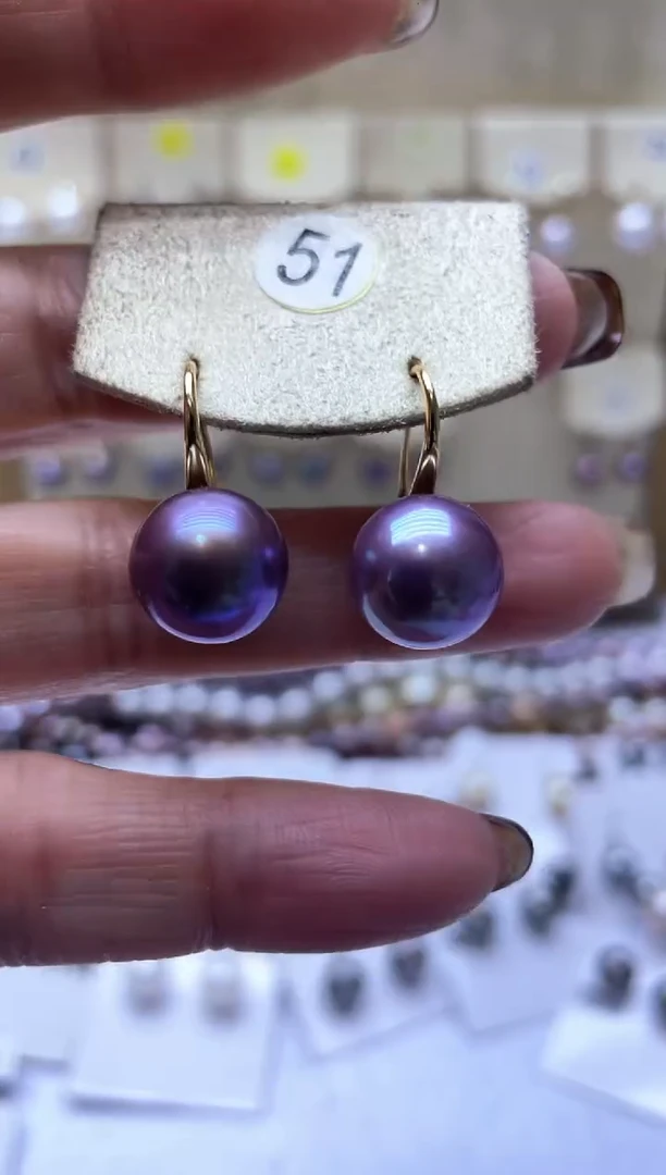 【闪购商品】淡水珍珠耳饰银S925镶嵌2