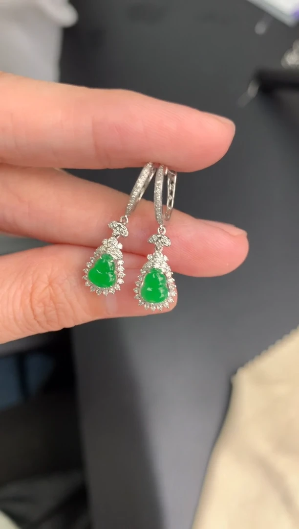 【闪购商品】定制翡翠18K金镶嵌模式推广期24小时鉴赏期