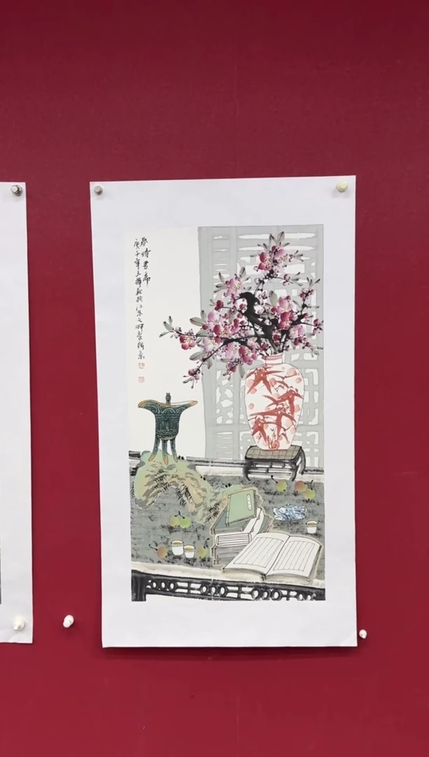 国画国画绘画山水花鸟