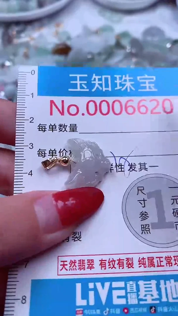 吊坠(不含链)未镶嵌翡翠6620