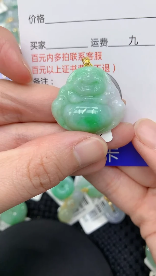 【闪购商品】翡翠颈饰18K金镶嵌11111111