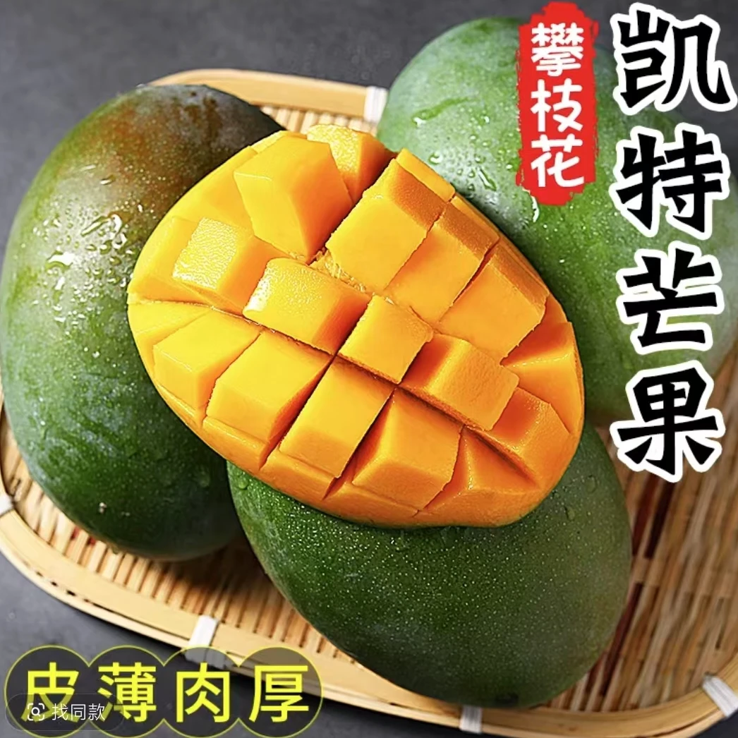 【产地直发】攀枝花凯特芒 新鲜应季头茬芒果 现摘现发
