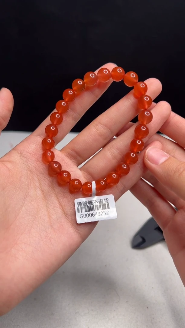 南红玛瑙单圈未镶嵌g000649252