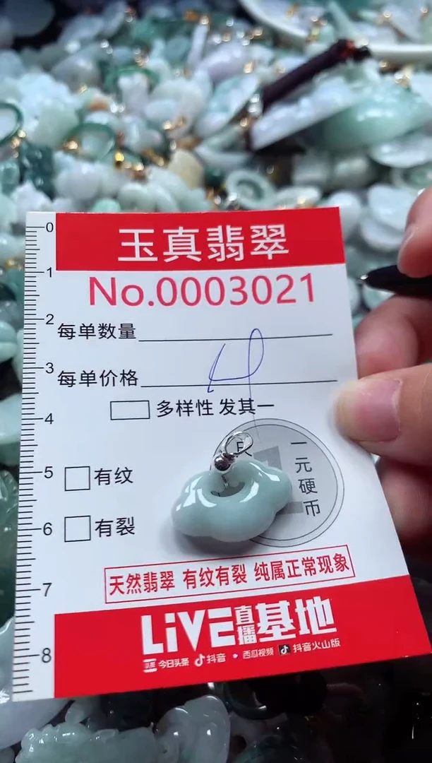 吊坠(不含链)未镶嵌翡翠3021