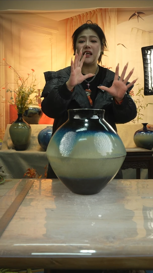 高31口13高温陶瓷花瓶