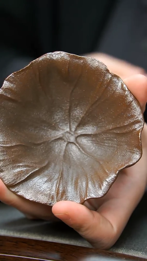 【闪购商品】紫砂茶壶柴烧荷叶杯