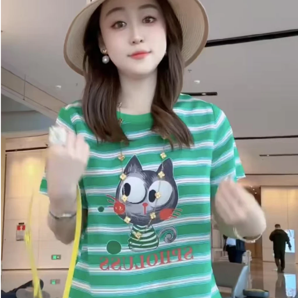 【丝芙玉禄】（F581）100%真丝双绉创意时尚百搭桑蚕丝t恤上衣