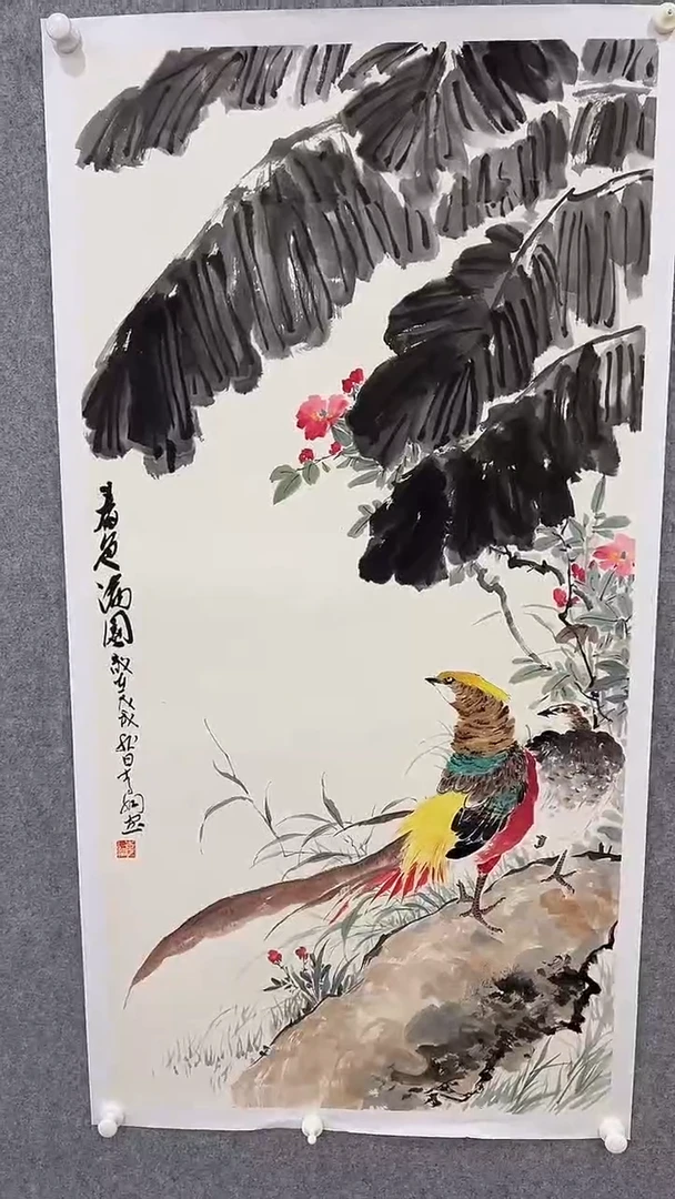 国画李纲-8平尺-花鸟国画