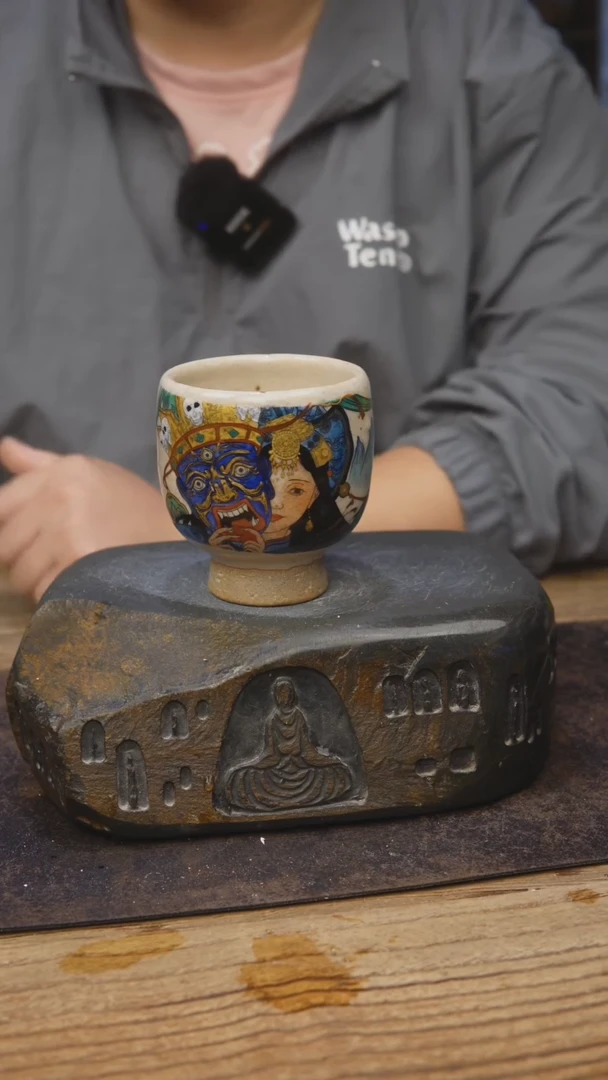 甘石陶艺志野唐卡075