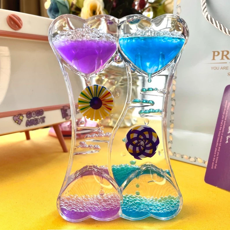 浪漫爱心摆件网红沙漏精美装饰品创意玩具送情侣送孩子心动礼物