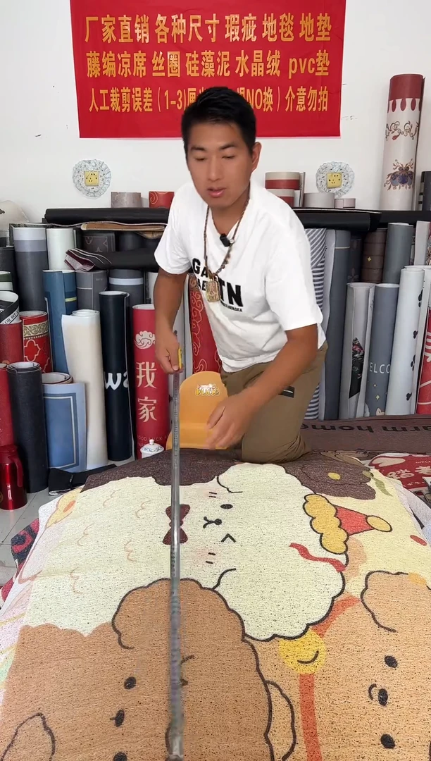 不退不换瑕疵丝圈地毯80*120cm214