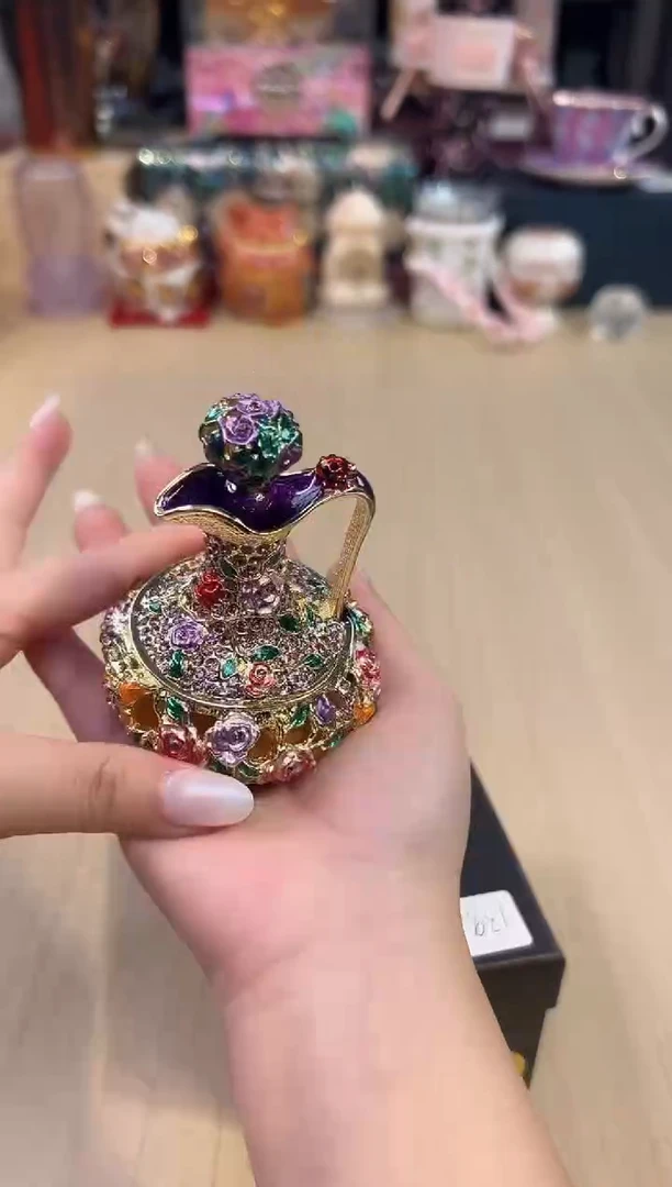 172七宝紫色香水瓶