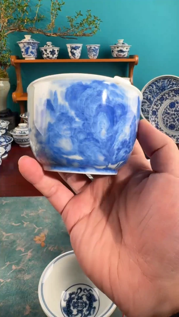 佳*星不二说瓷纯手绘杯