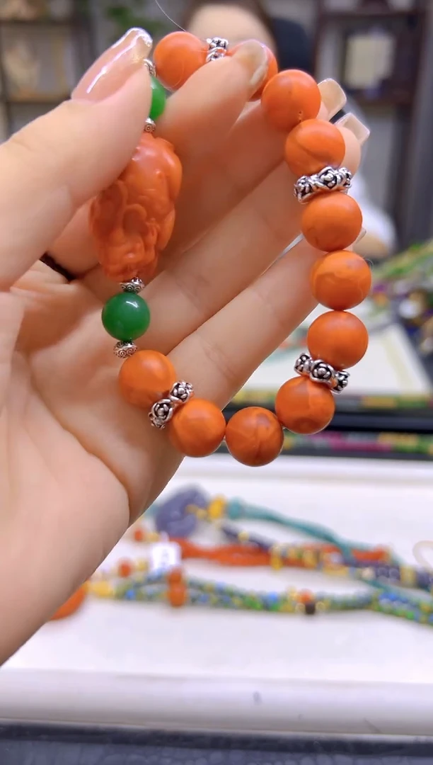 未镶嵌蜜蜡手链DIY款S748