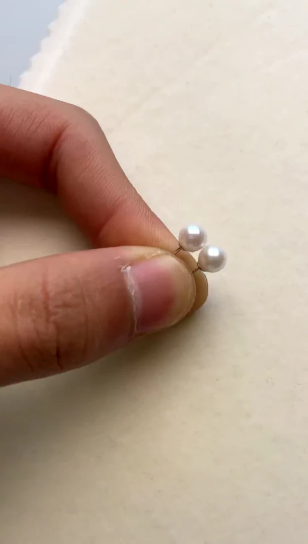 银S925镶嵌耳饰海水珍珠5-6