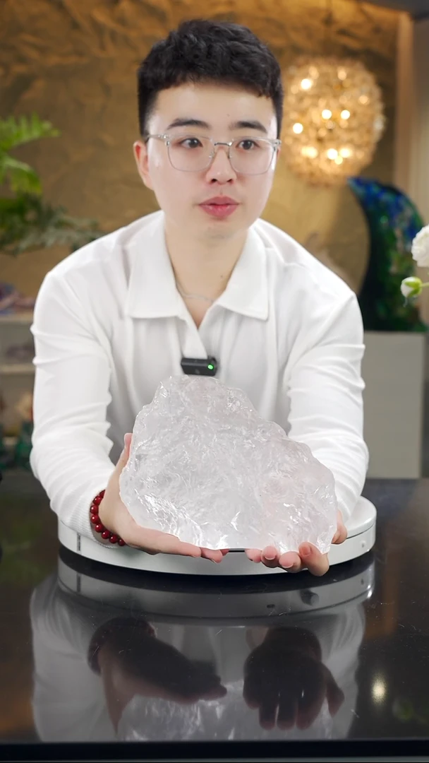 手工艺品琉璃叶*净色假山摆件