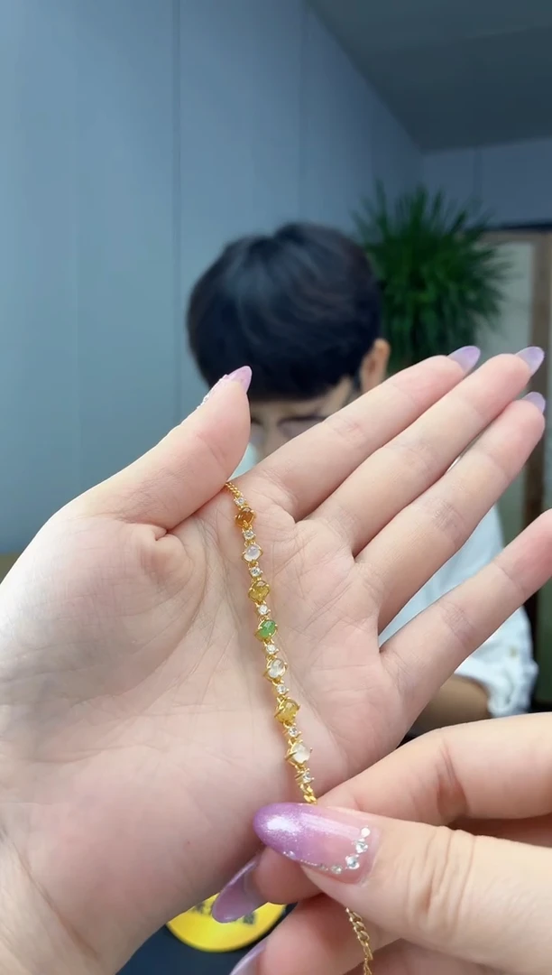 银S925镶嵌手链翡翠11111111111111