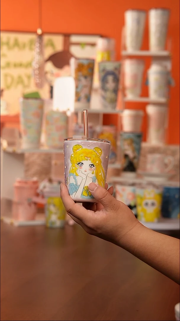 景德镇手工手绘文创陶瓷杯