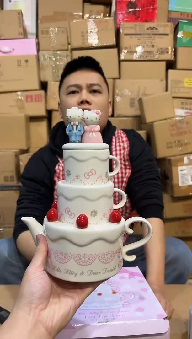 【闪购商品】杯原盒结婚kt蛋糕茶壶