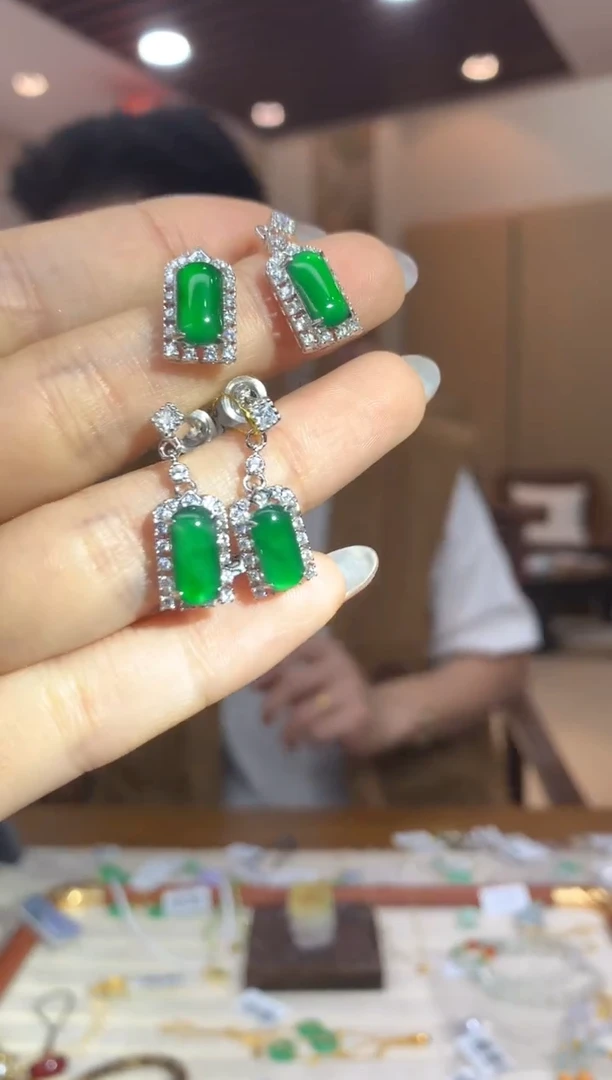 未镶嵌翡翠耳饰耳钉多样性发货1对