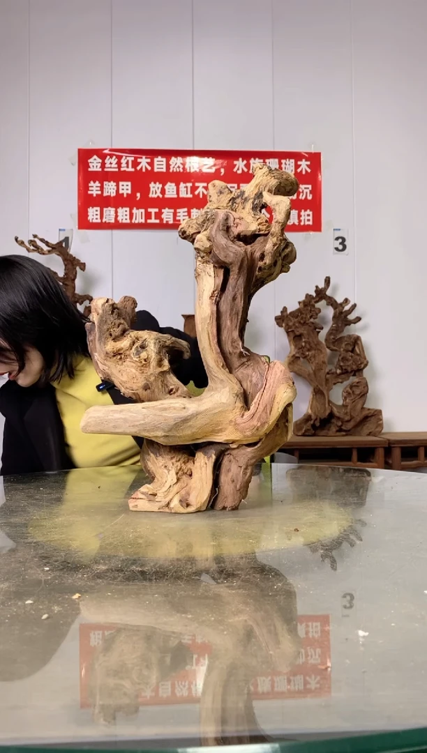【闪购商品】木40金丝红木 羊蹄甲