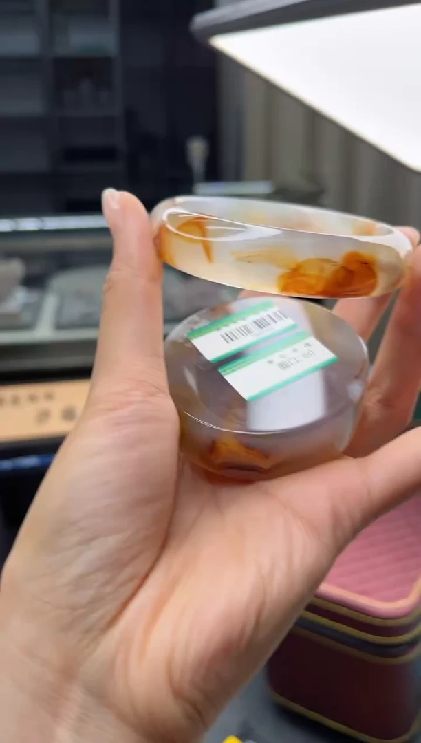 石英质玉手镯未镶嵌61圈口（赠送镯心）3602105