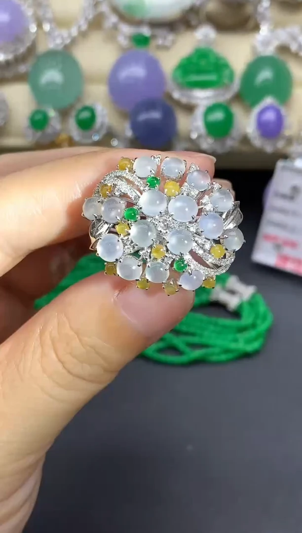 翡翠戒指18K金镶嵌652-中国好珍宝