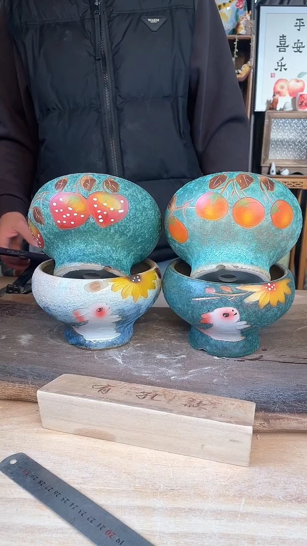 【闪购商品】摆件4-36口14高11  四个