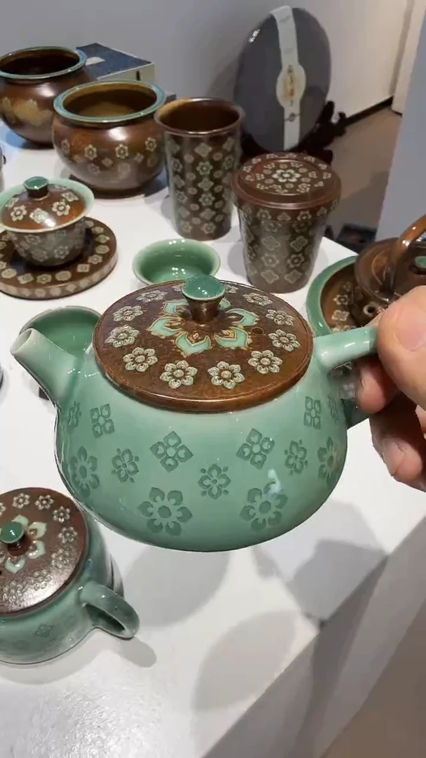青瓷手工茶器包邮