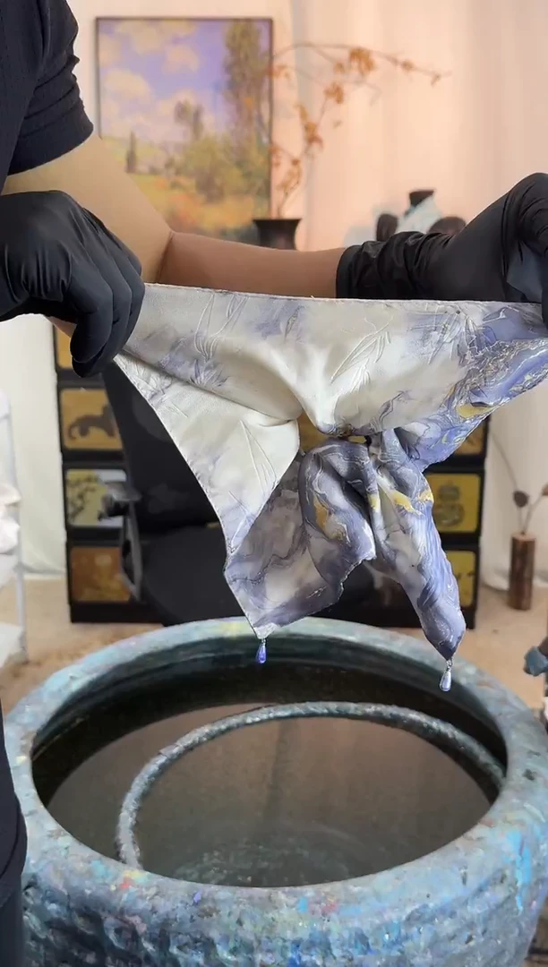 196珍珠方巾发圈