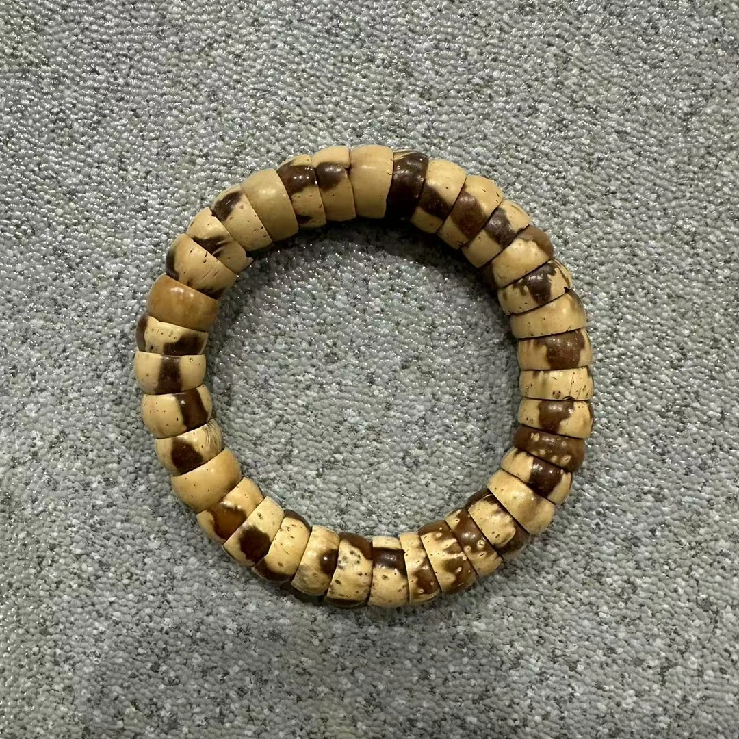 P145 紫金鼠大肠绕指柔1.2cm+单圈手串 底色多样性