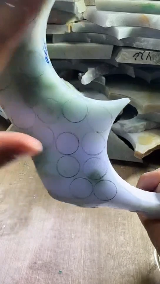 裸石翡翠天然翡翠A货花136