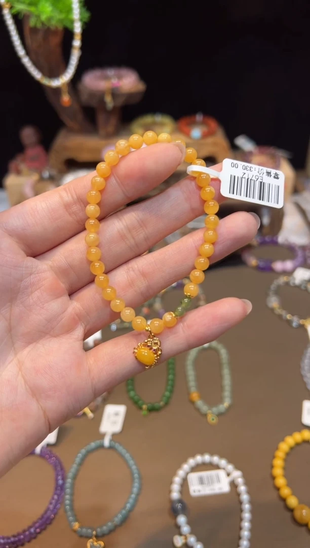 手饰琥珀未镶嵌手饰@@E6712